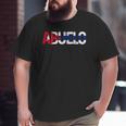 Mens Abuelo Cuban Flag Pride Cuba Father's Day Big and Tall Men T-shirt