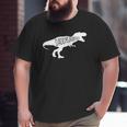 Mens Baby Announcement For Dad Daddysaurus Big and Tall Men T-shirt