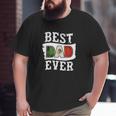 Mens Best Dad Ever Father's Day Mexican Flag Mexico Big and Tall Men T-shirt