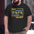 Mens Best Papa In The Galaxy Father's Day Big and Tall Men T-shirt