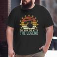 Mens Drumming Dad The Man The Myth The Legend Drum & Drummer Big and Tall Men T-shirt