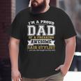 Mens I'm A Proud Dad Of A Freaking Awesome Hair Stylist Big and Tall Men T-shirt