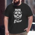 Mens Papa Bear Wearing Cool Sunglasses Father's Day Big and Tall Men T-shirt