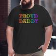 Mens Proud Daddy Lgbt Pride Father Gay Dad Father's Day Tee Big and Tall Men T-shirt