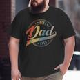 Mens Retro Vintage Best Dad Ever Father Daddy Father's Day Big and Tall Men T-shirt