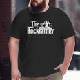 Mens The Rockfather Rock And Roll Drummer Graphic Tee Big and Tall Men T-shirt