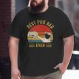 Mens Vintage Best Pug Dad Ever Pug Lover Father's Day Big and Tall Men T-shirt