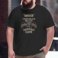 Merry Christmas God Bless America Us Flag 4Th Of July Veterans Day Patriotic Big and Tall Men T-shirt