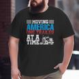 Moving America One Trailer At A Time Trucker Big and Tall Men T-shirt