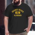 Orange Beach Al Alabama Gym Style Distressed Amber Print Big and Tall Men T-shirt