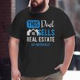 Real Estate Agent Men Dad Realtor Raglan Baseball Big and Tall Men T-shirt