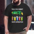 Recycling Trash Waste Separation Garbage Truck Big and Tall Men T-shirt