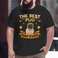 Retro Vintage Best Pug Dad Ever Father's Day Big and Tall Men T-shirt