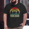 Retro Vintage Camping Lover Papa Bear Camper Big and Tall Men T-shirt