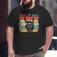 Retro Vintage Daddy Rock N Roll Heavy Metal Dad Big and Tall Men T-shirt
