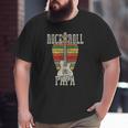 Retro Vintage Rock And Roll Papa Guitar Fathers Day Big and Tall Men T-shirt