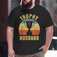 Retro Vintage Trophy Dad Husband Reward Best Father Big and Tall Men T-shirt