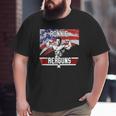 Ronnie Reaguns Patriot American Flag Big and Tall Men T-shirt
