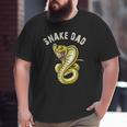 Snake Dad Snake Lover Cobra Reptile Owner Big and Tall Men T-shirt
