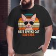 Sphynx Cat Dad Owner Breeder Hairless Pet Lover Father's Day Big and Tall Men T-shirt