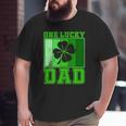 St Patrick's Day One Lucky Dad Vintage Father Big and Tall Men T-shirt