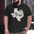 Texas Home Cactus Big and Tall Men T-shirt
