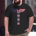 Usa Bald Eagle Wings 4Th Of July Veterans Usa Big and Tall Men T-shirt