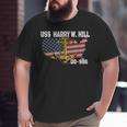 Uss Harry W Hill Dd-986 Warship Veterans Day Father Grandpa Big and Tall Men T-shirt