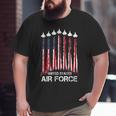 Veteran Air Force United States Patriotic 4Th Of July Big and Tall Men T-shirt