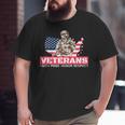 Veterans Faith Pride Honor Respect Patriotic Veteran Big and Tall Men T-shirt