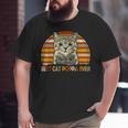 Vintage Best Cat Poppa Ever Fathers Day Christmas Big and Tall Men T-shirt