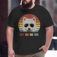 Vintage Best Dog Dad Ever Samoyed Fathers Day Big and Tall Men T-shirt