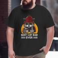 Vintage Best Cat Father Dad Ever Cat Daddy Father's Day Big and Tall Men T-shirt