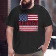 Vintage Best Papa Ever American Flag Father's Day Big and Tall Men T-shirt