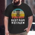 Vintage Best Papi By Par Disc Golf Golfer Fathers Day Big and Tall Men T-shirt
