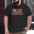 Vintage Best Pappy By Par American Flag Golf Golfer Big and Tall Men T-shirt