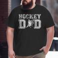 Vintage Ice Hockey Dad Player Daddy Father's Day Cool Big and Tall Men T-shirt