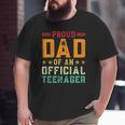 Vintage Thirteen Retro Proud Dad Of An Official Teenager Big and Tall Men T-shirt