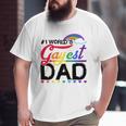 1 World's Gayest Dad Lgbt Pride Month Rainbow Big and Tall Men T-shirt