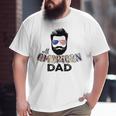 All American Dad Wear Glasses American Flag Big and Tall Men T-shirt