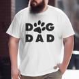 Dog Dad Classic Paw Big and Tall Men T-shirt