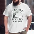 Fitness Taco Gym Graphic Big and Tall Men T-shirt
