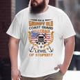 Grumpy Old Coast Guard Veteran Sarcasm Stupidity Big and Tall Men T-shirt