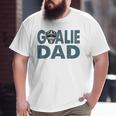 Ice Hockey Helmet Goalie Dad Hockey Player Big and Tall Men T-shirt
