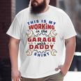 Kids This Is My Working In The Garage With Daddy Cute Big and Tall Men T-shirt