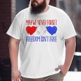 Memorial Day Quote For Veterans Patriotic Red White Blue Big and Tall Men T-shirt Memorial Day Quote For Veterans Patriotic Red White Blue Big and Tall Men T-shirt