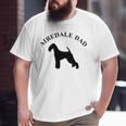 Mens Airedale Dad Airedale Terrier Owner Big and Tall Men T-shirt