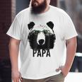 Papa Bear Grizzly Bear With Glasses Dad Daddy Bears Big and Tall Men T-shirt