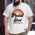 Proud Dad Of A Gay Son Lgbtq Ally Free Dad Hugs Bi Big and Tall Men T-shirt