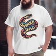 Snake Dad Cute Reptile Big and Tall Men T-shirt